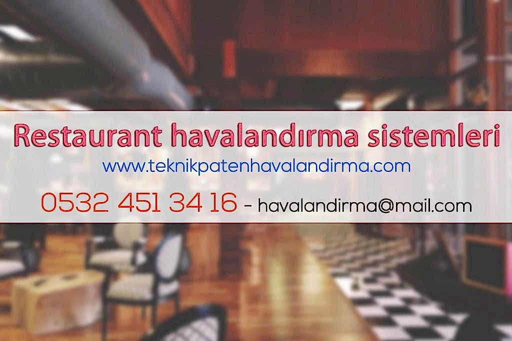 Restaurant Havalandırma Sistemleri